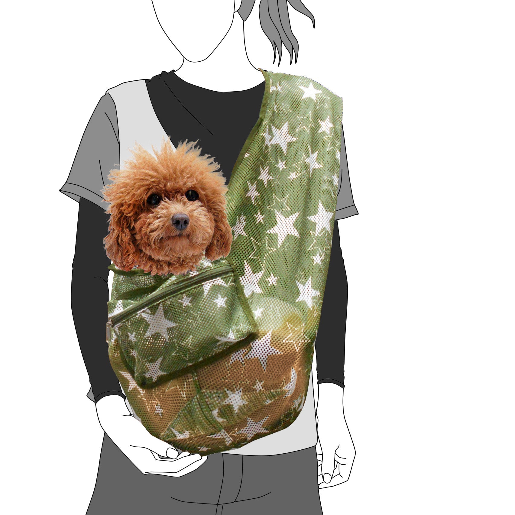 Dog Cat Carrier Crossbody Sling Bag