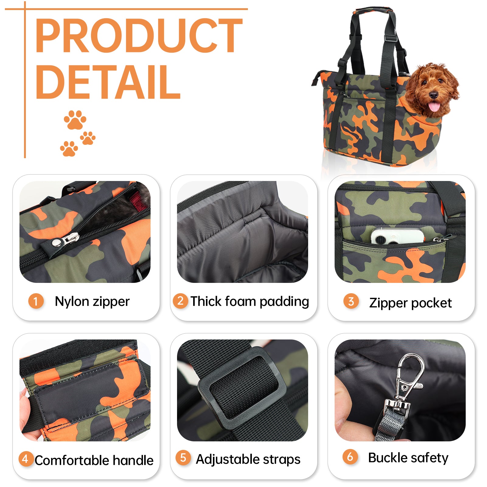 Dog Shoulder Carrier Tote Bag