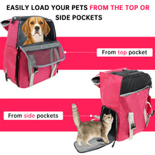 Dog Cat Carrier Backpack for Hiking and Urban Carrying – (Ideal for dog/cat below 7kg/15.5lbs)
