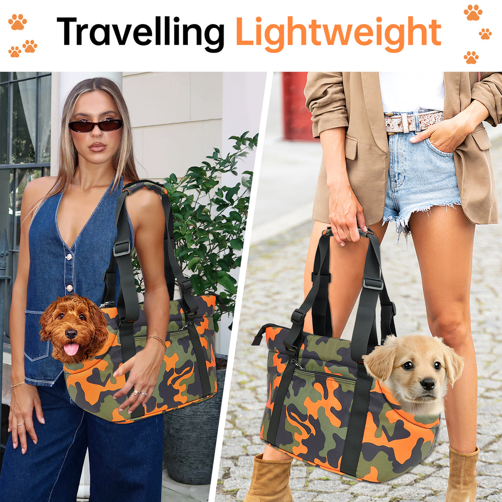 Fashionable Practical Comfortable Dog Shoulder Carrier Tote Bag - Small Size (Ideal for dog/cat below 4kg/9lbs)