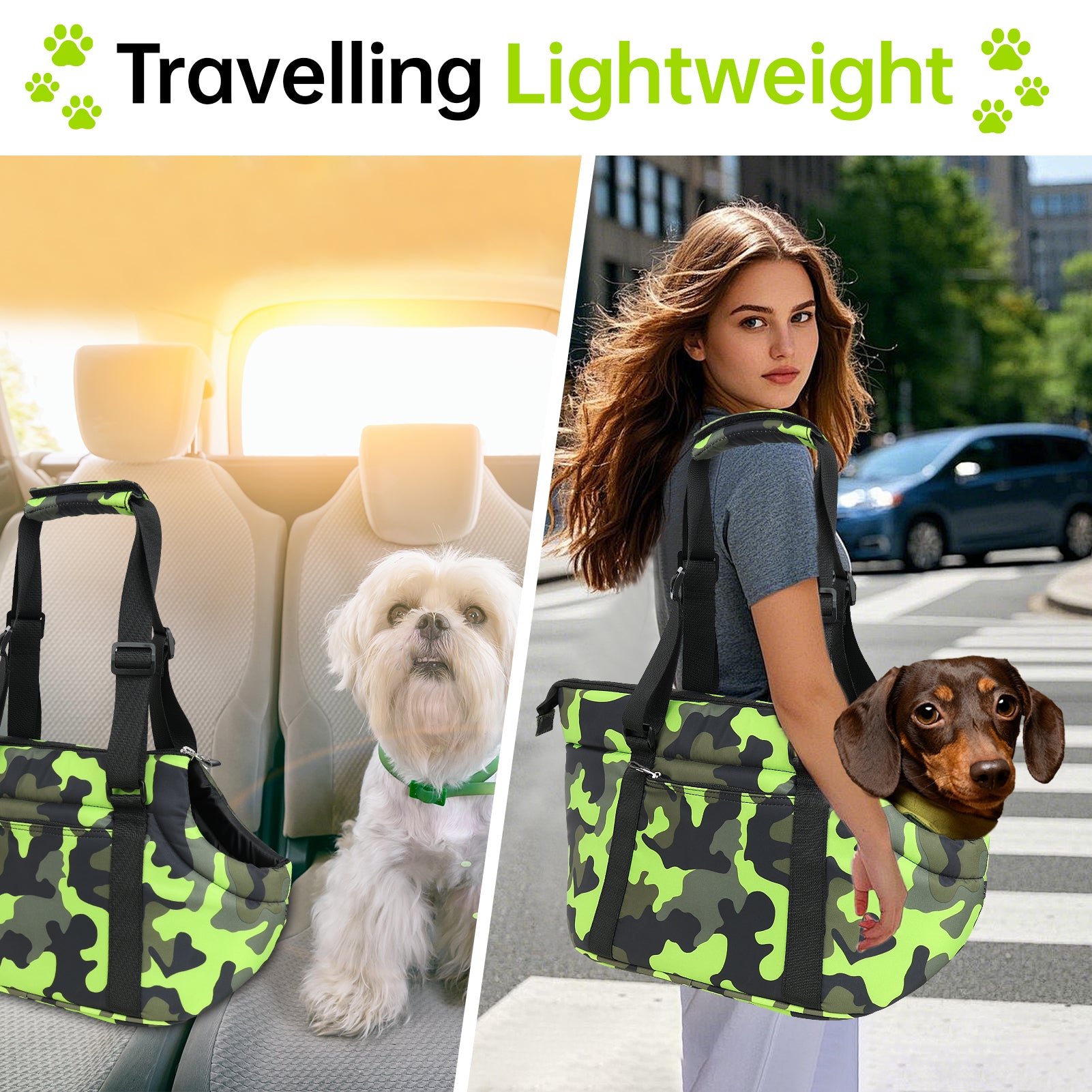 Fashionable Practical Comfortable Dog Shoulder Carrier Tote Bag - Large Size (Ideal for dog/cat below 7kg/15.5lbs)