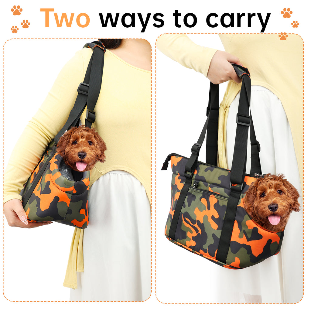 Fashionable Practical Comfortable Dog Shoulder Carrier Tote Bag - Small Size (Ideal for dog/cat below 4kg/9lbs)