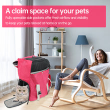 Dog Cat Carrier Backpack for Hiking and Urban Carrying – (Ideal for dog/cat below 7kg/15.5lbs)