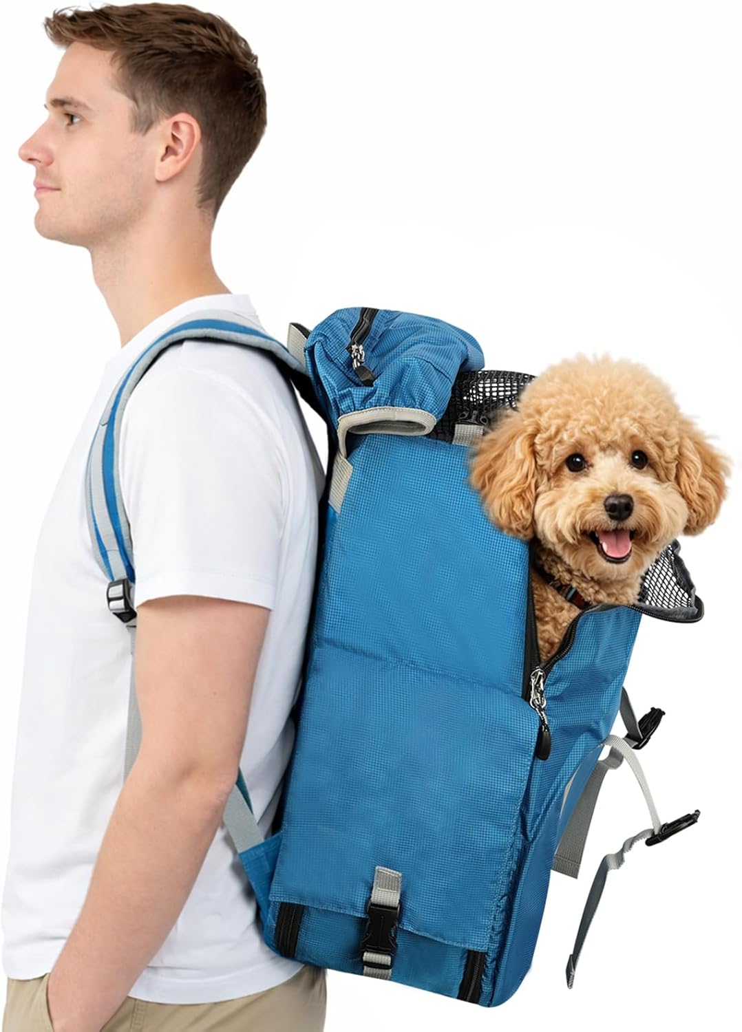 Dog Cat Carrier Backpack for Hiking and Urban Carrying – (Ideal for dog/cat below 7kg/15.5lbs)