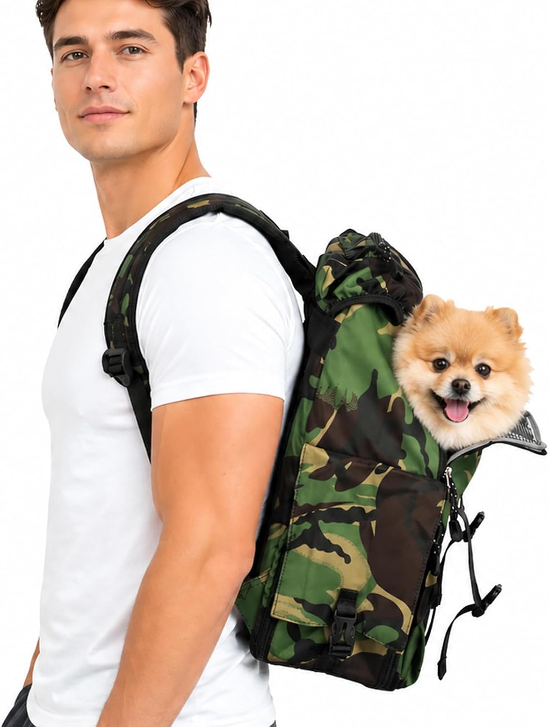 Dog Cat Carrier Backpack for Hiking and Urban Carrying – (Ideal for dog/cat below 7kg/15.5lbs)