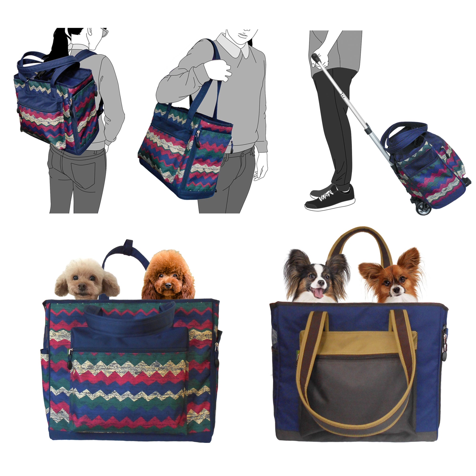 3-in-1 Multi-Functional Pet Carrier | High Quality Travel Tote Bag & Backpack for dog/cat below 10Kg/22lbs