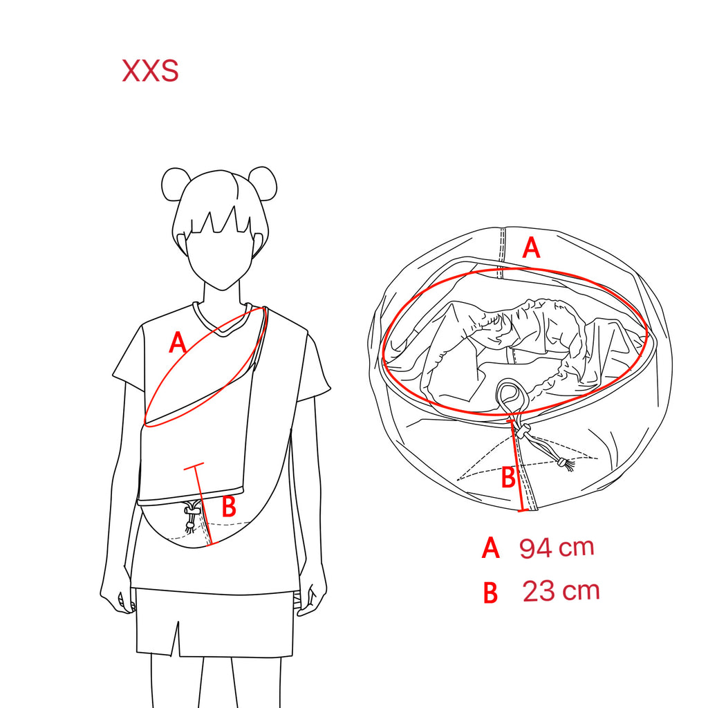Measurement chart for a t-shirt with labeled dimensions on a white background