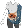 Foldable Denim Dog & Cat Sling Carrier Bag – S (3–5kg / 6.6–11lbs)