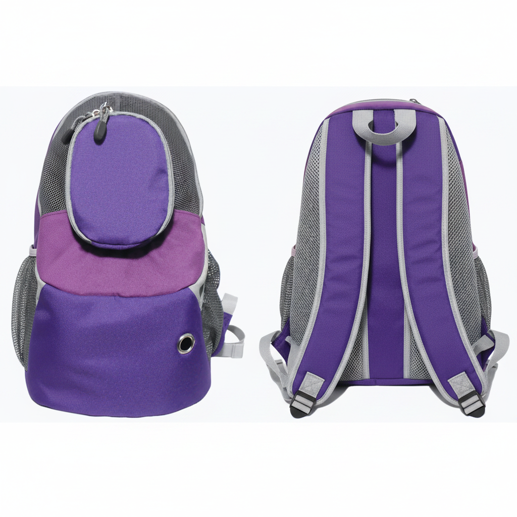 Dog Cat Carrier Mesh Outdoor Backpack - Large Size (Ideal for dog/cat below 7kg/15.5lbs)
