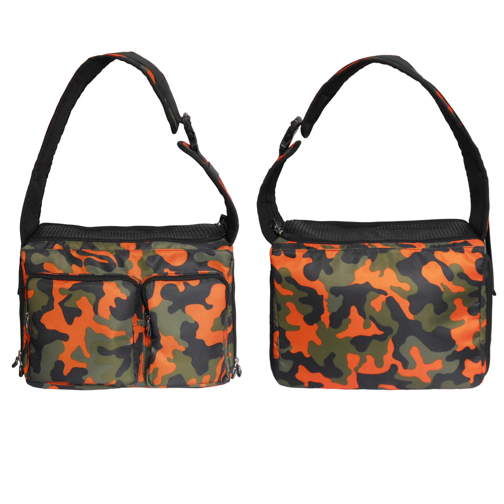 Dog Cat Pet Carrier Sling Bag Puppy Hands-free Crossbody Shoulder Bag w/ Leash-(Ideal for dog/cat below 7kgs/15lbs)