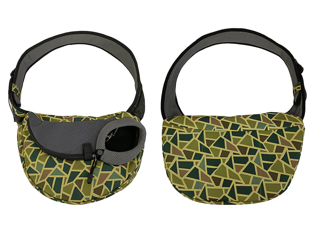 Dog Cat Carrier Mesh Outdoor Shoulder Bag - Small Size (Ideal for dog/cat below 3kg/6.5lbs)