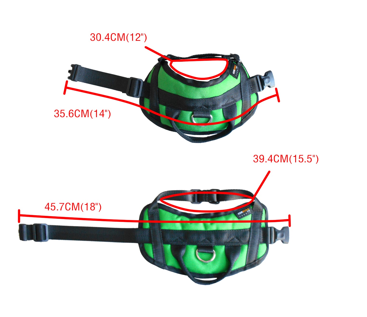 1000D Nylon Dog Vest Harness for girth 13"-18"