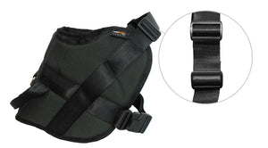 1000D Cordura Nylon Dog Vest Harness With Car Safety Seat Belts For Dog Girth 25"-34"