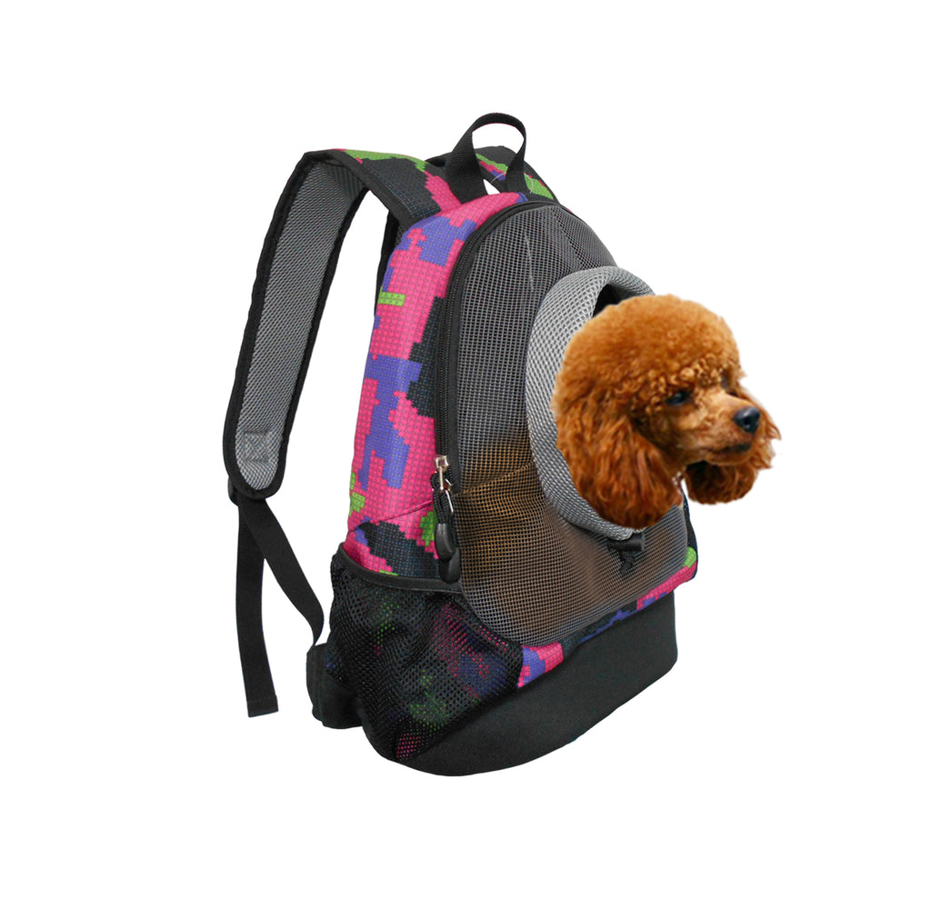 Dog Cat Carrier Mesh Outdoor Backpack - Small Size (Ideal for dog/cat below 3kg/6.5lbs)