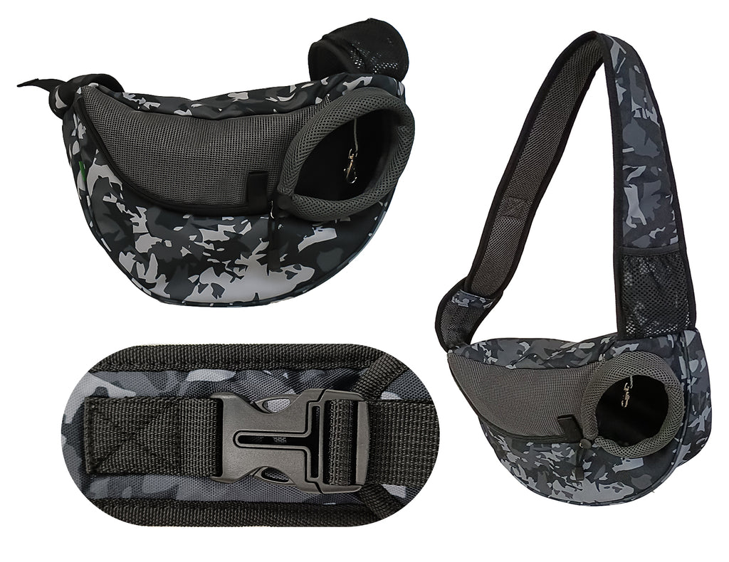 Dog Cat Carrier Mesh Outdoor Shoulder Bag - Small Size (Ideal for dog/cat below 3kg/6.5lbs)