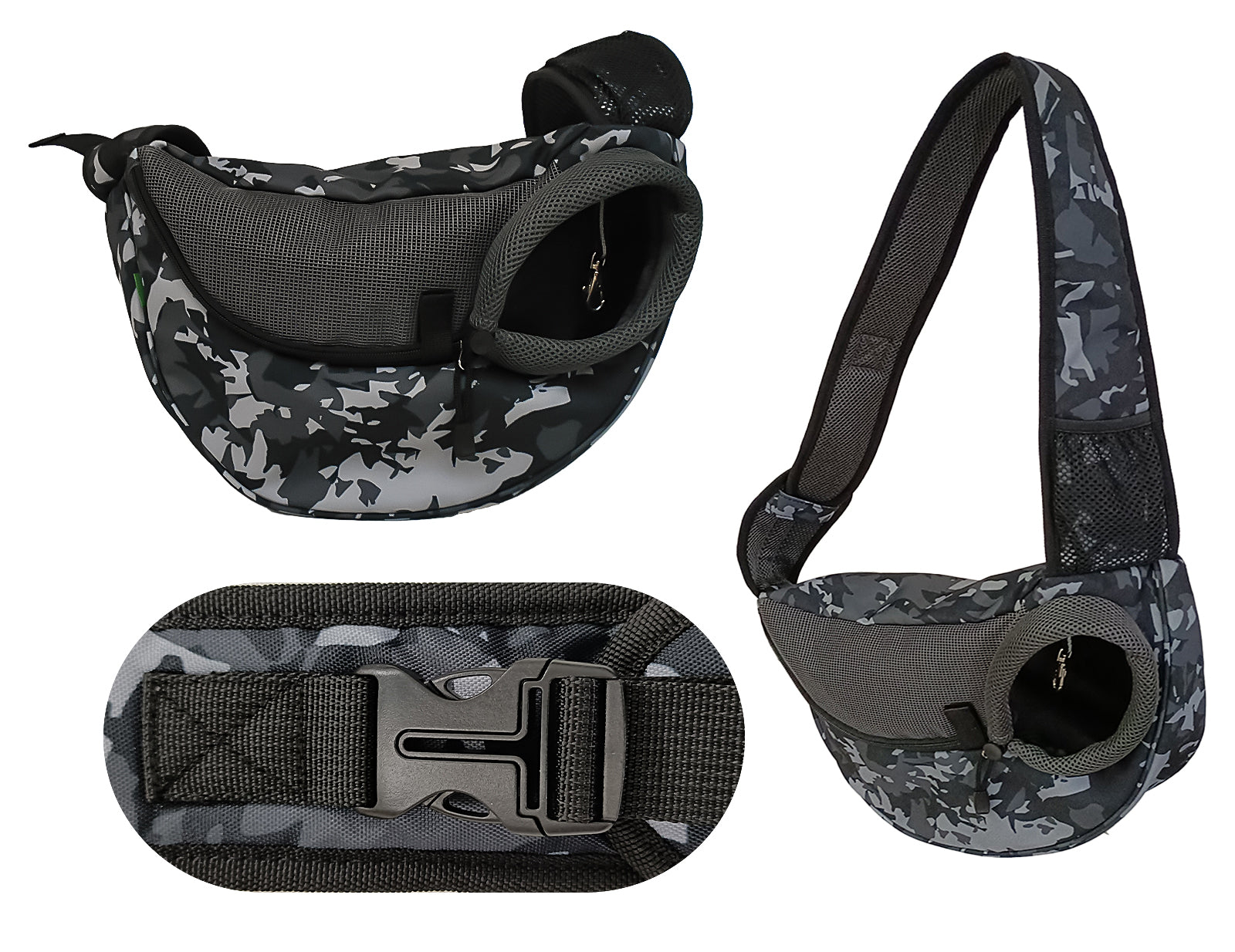 Dog Cat Carrier Mesh Outdoor Shoulder Bag - Small Size (Ideal for dog/cat below 3kg/6.5lbs)