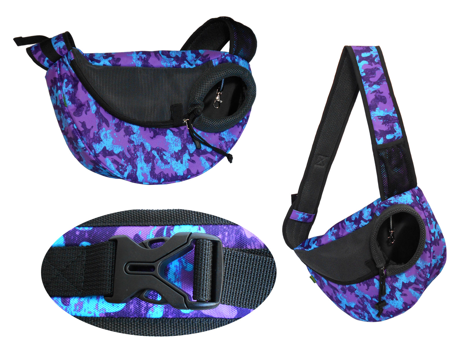 Dog Cat Carrier Mesh Outdoor Shoulder Bag - Medium Size (Ideal for dog/cat below 4.5kg/10lbs)