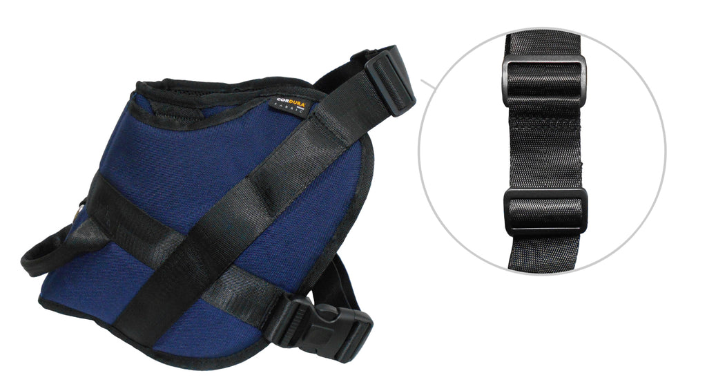 1000D Cordura Nylon Dog Vest Harness With Car Safety Seat Belts For Dog Girth 15" -21"