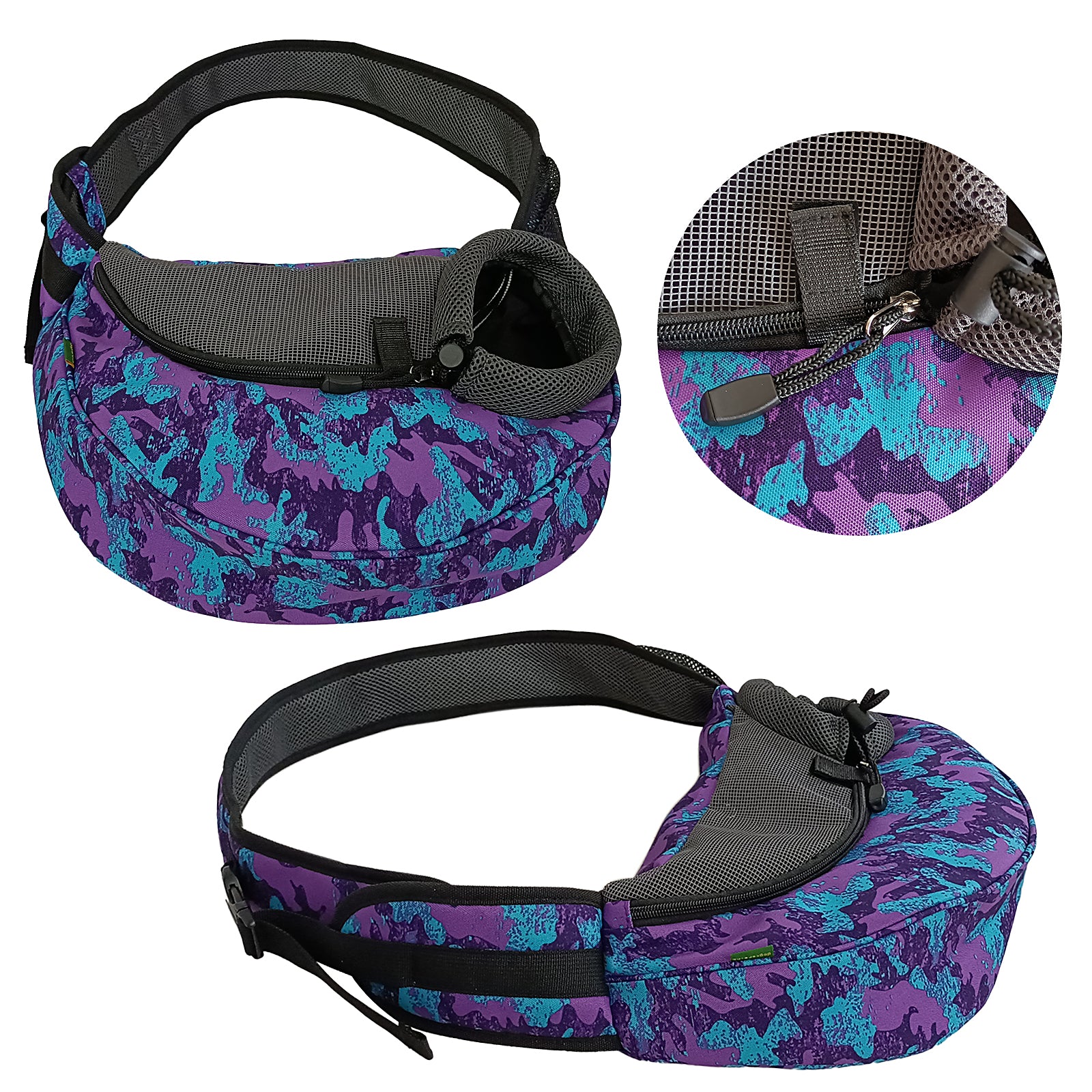 Dog Cat Carrier Mesh Outdoor Shoulder Bag - Small Size (Ideal for dog/cat below 3kg/6.5lbs)
