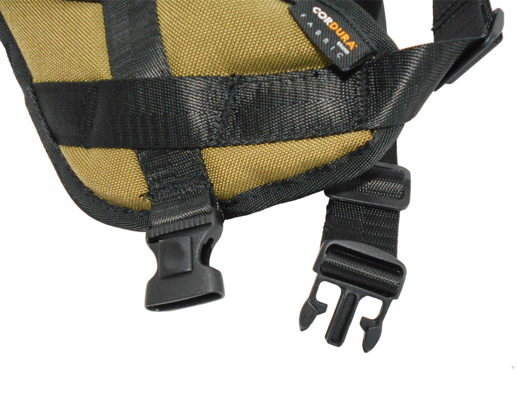 1000D Cordura Nylon Dog Vest Harness With Car Safety Seat Belts For Dog Girth 19"-25"