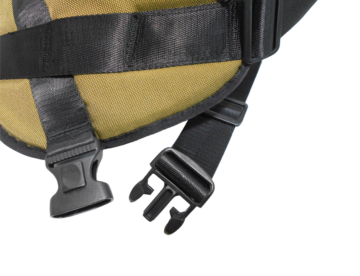 1000D Cordura Nylon Dog Vest Harness With Car Safety Seat Belts For Dog Girth 23"-32"