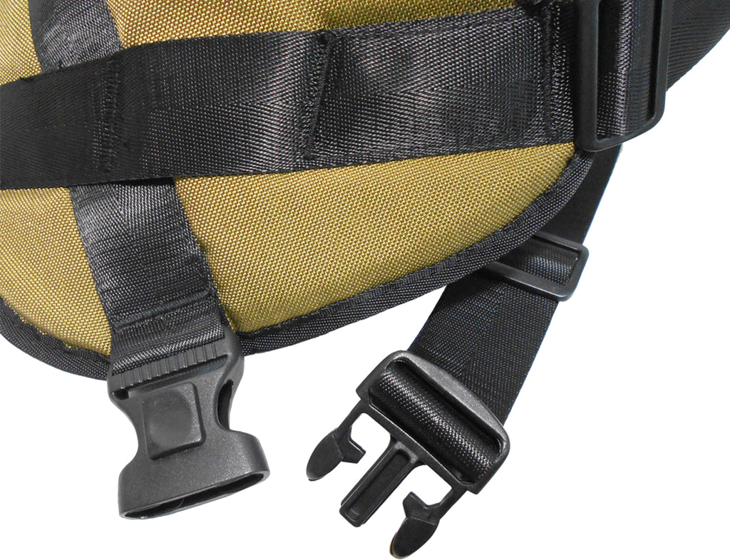 1000D Cordura Nylon Dog Vest Harness With Car Safety Seat Belts For Dog Girth 32"-45"