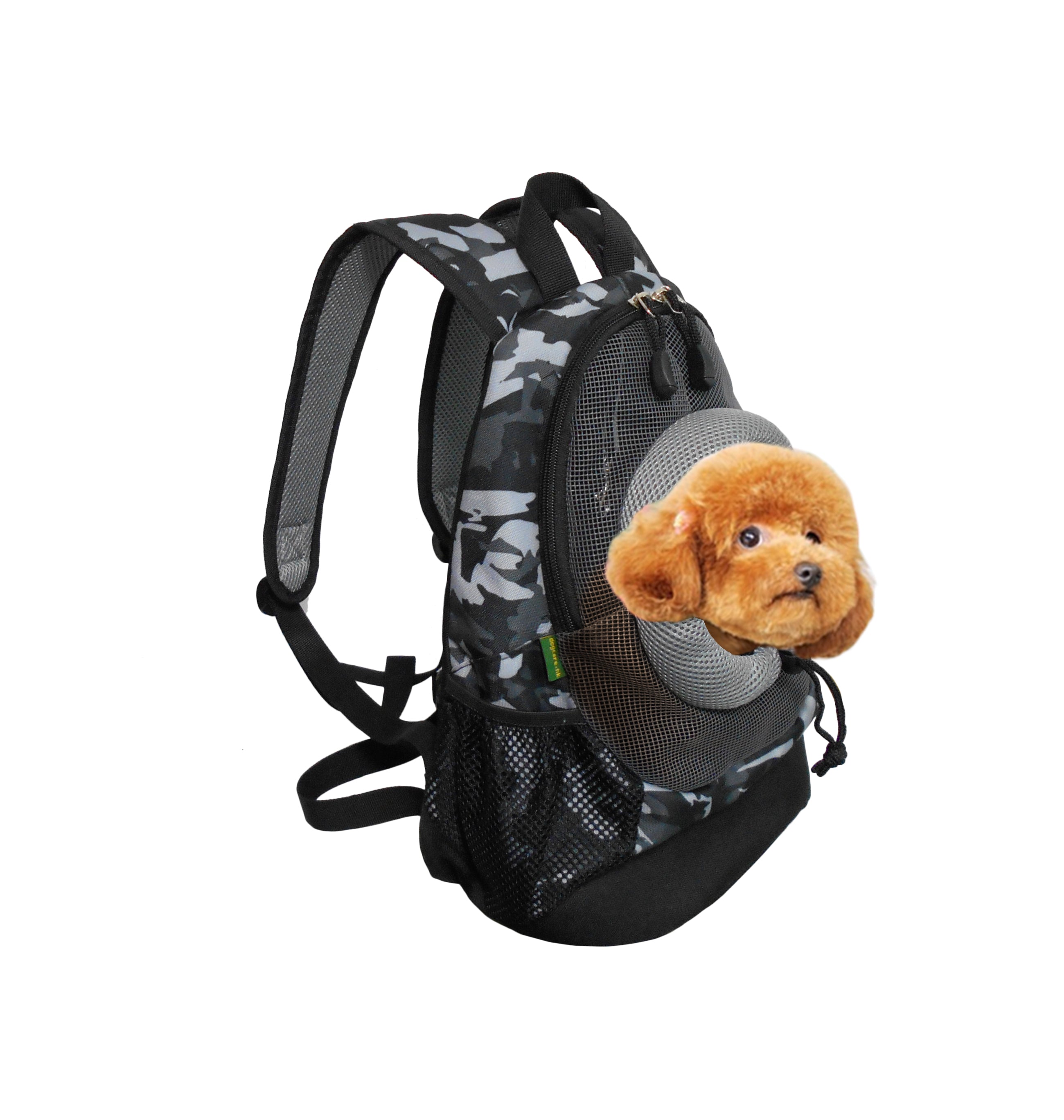 Dog Cat Carrier Mesh Outdoor Backpack - Medium Size (Ideal for dog/cat below 5.5kg/12lbs)