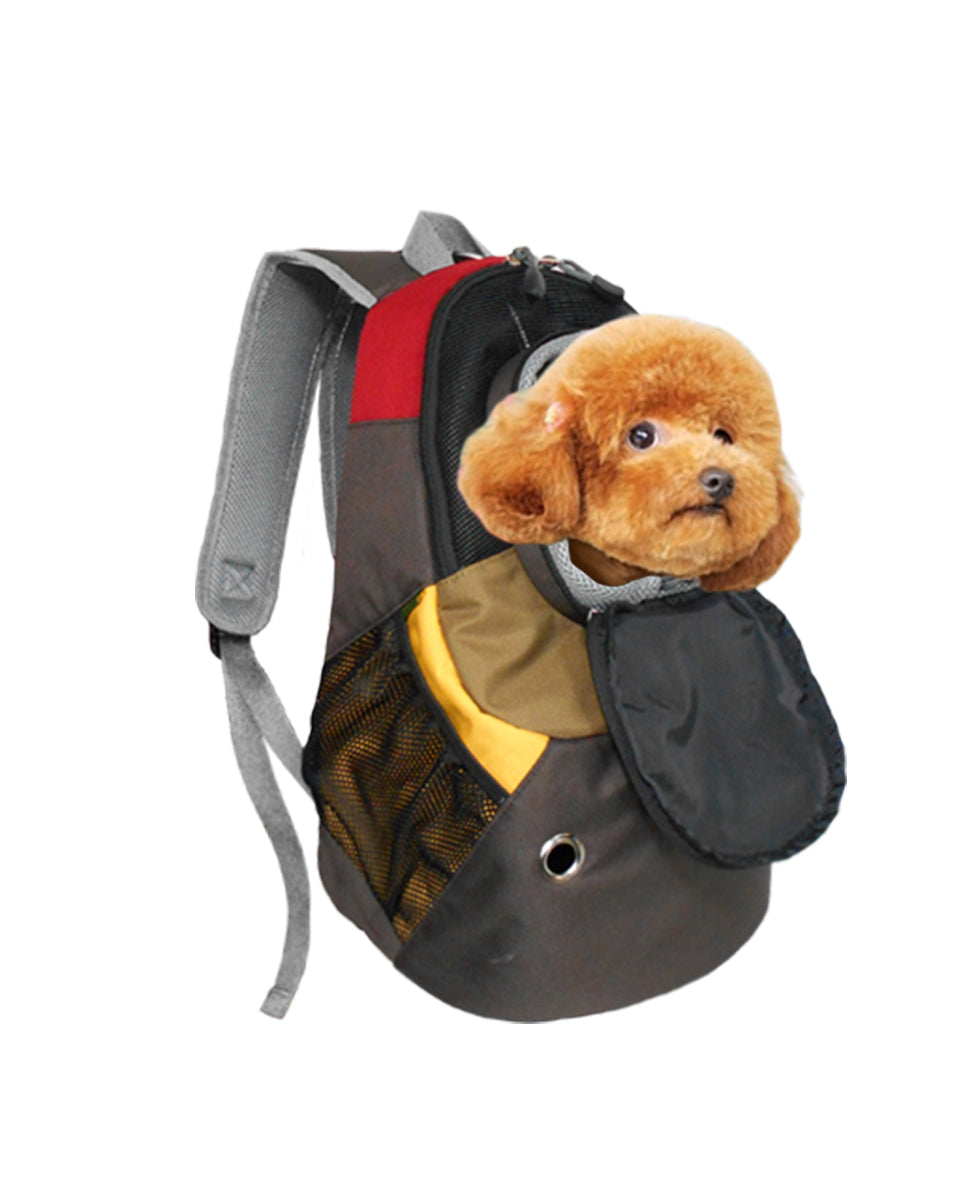 Dog Cat Carrier Mesh Outdoor Backpack - Large Size (Ideal for dog/cat below 7kg/15.5lbs)