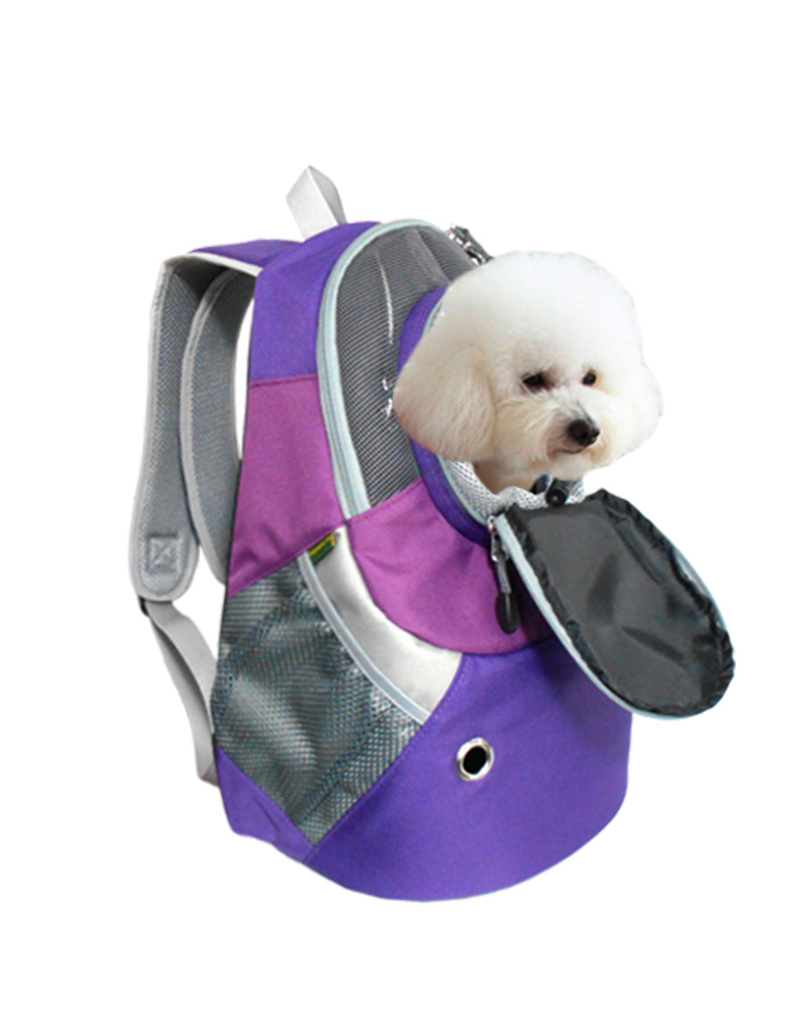 Dog Cat Carrier Mesh Outdoor Backpack - Large Size (Ideal for dog/cat below 7kg/15.5lbs)