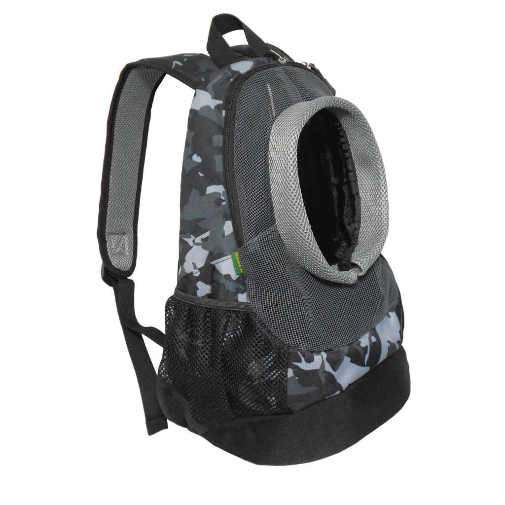 Dog Cat Carrier Mesh Outdoor Backpack - Medium Size (Ideal for dog/cat below 5.5kg/12lbs)