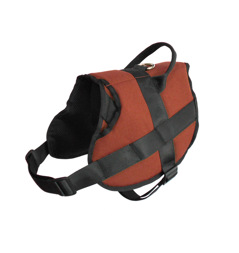 1000D Cordura Nylon Dog Vest Harness With Car Safety Seat Belts For Dog Girth 15" -21"