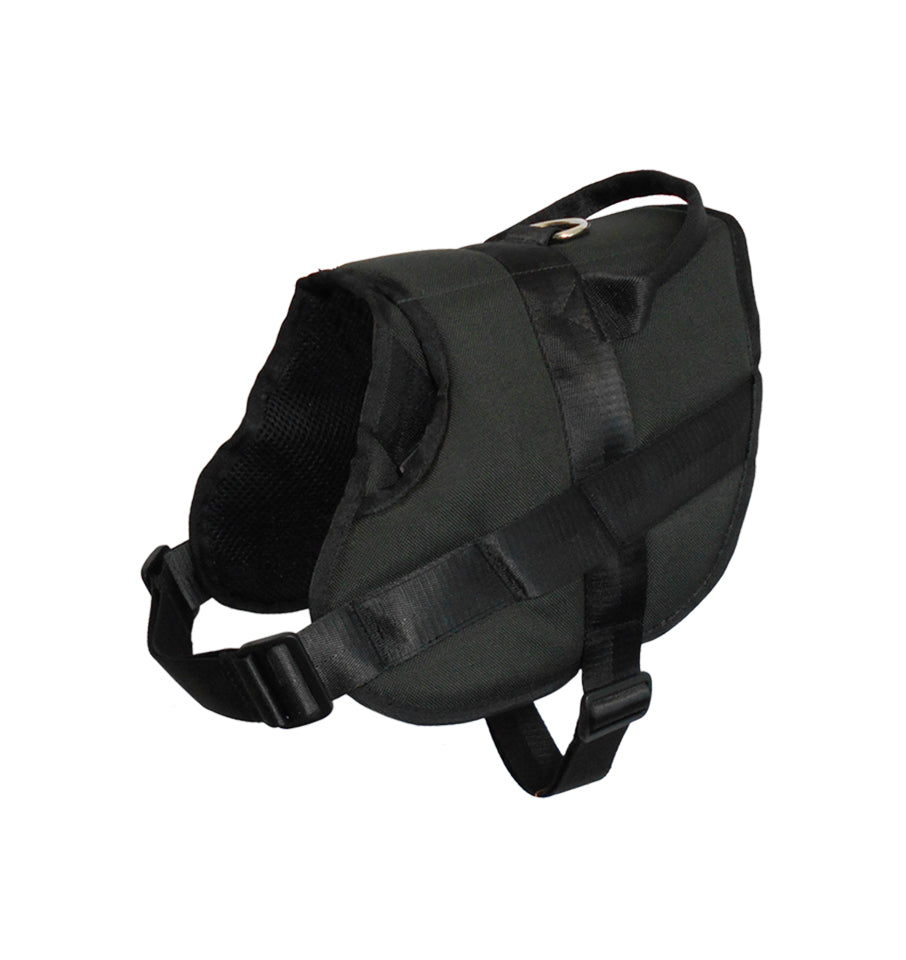1000D Cordura Nylon Dog Vest Harness With Car Safety Seat Belts For Dog Girth 15" -21"