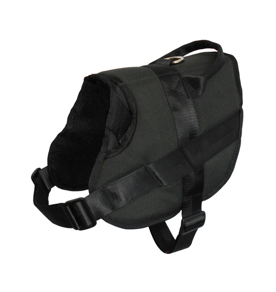 1000D Cordura Nylon Dog Vest Harness With Car Safety Seat Belts For Dog Girth 25"-34"