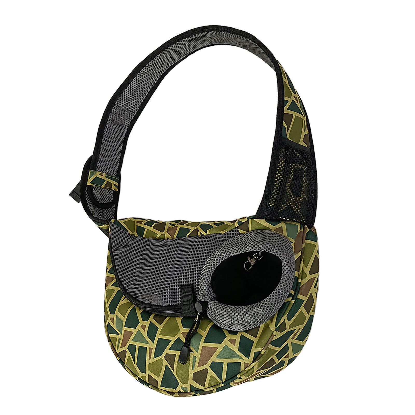 Dog Cat Carrier Mesh Outdoor Shoulder Bag - Small Size (Ideal for dog/cat below 3kg/6.5lbs)