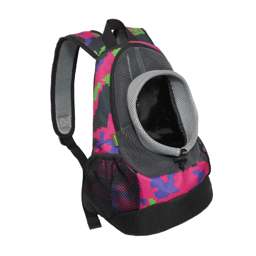 Dog Cat Carrier Mesh Outdoor Backpack - Medium Size (Ideal for dog/cat below 5.5kg/12lbs)