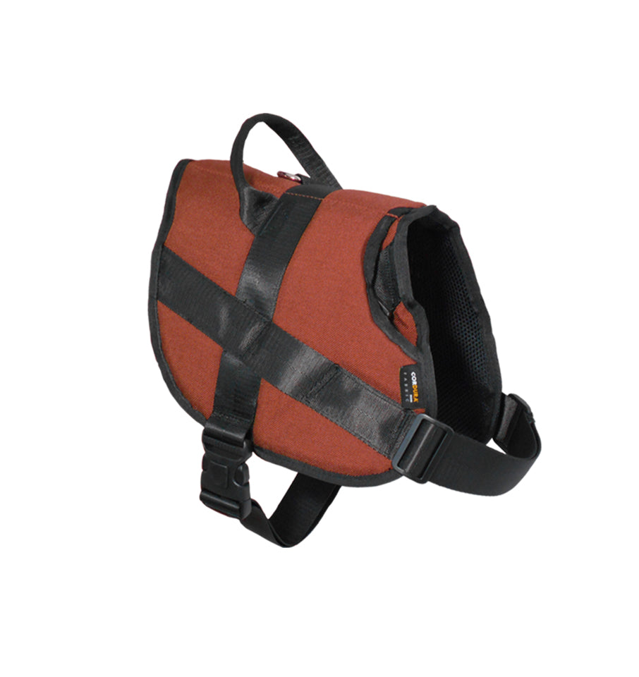 1000D Cordura Nylon Dog Vest Harness With Car Safety Seat Belts For Dog Girth 23"-32"