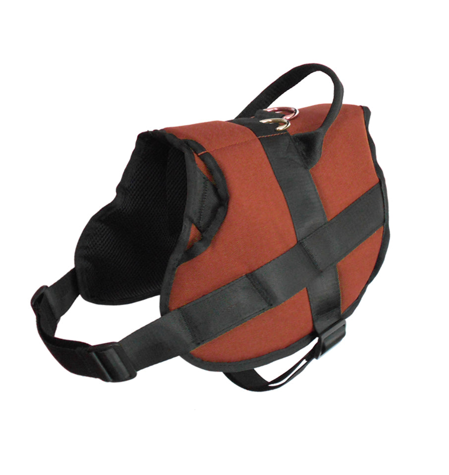 1000D Cordura Nylon Dog Vest Harness With Car Safety Seat Belts For Dog Girth 32"-45"