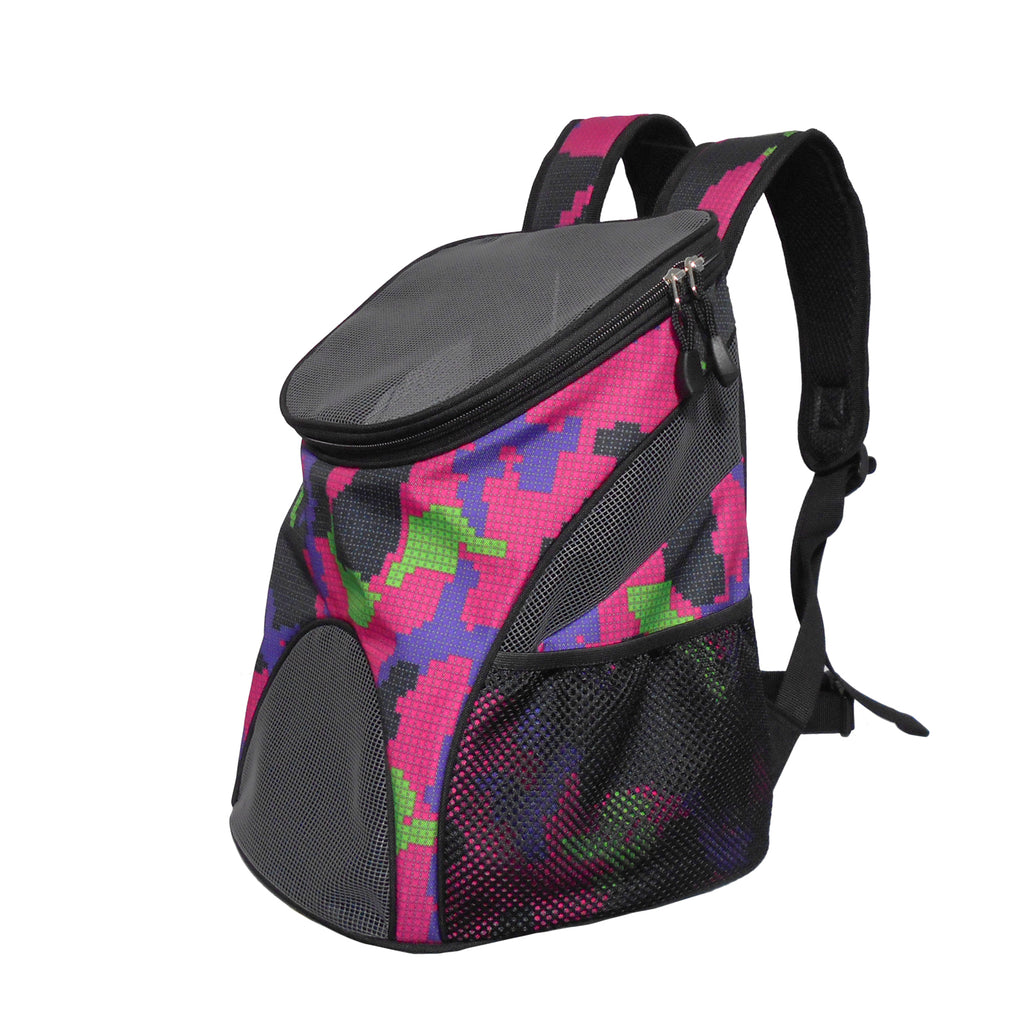 Dog Cat Carrier Mesh Outdoor Basket Backpack - Medium Size (Ideal for dog/cat below 5.5kg/12lbs)