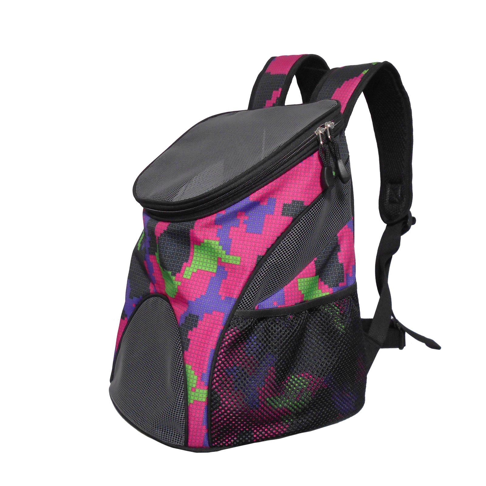 Dog Cat Carrier Mesh Outdoor Basket Backpack - Medium Size (Ideal for dog/cat below 5.5kg/12lbs)