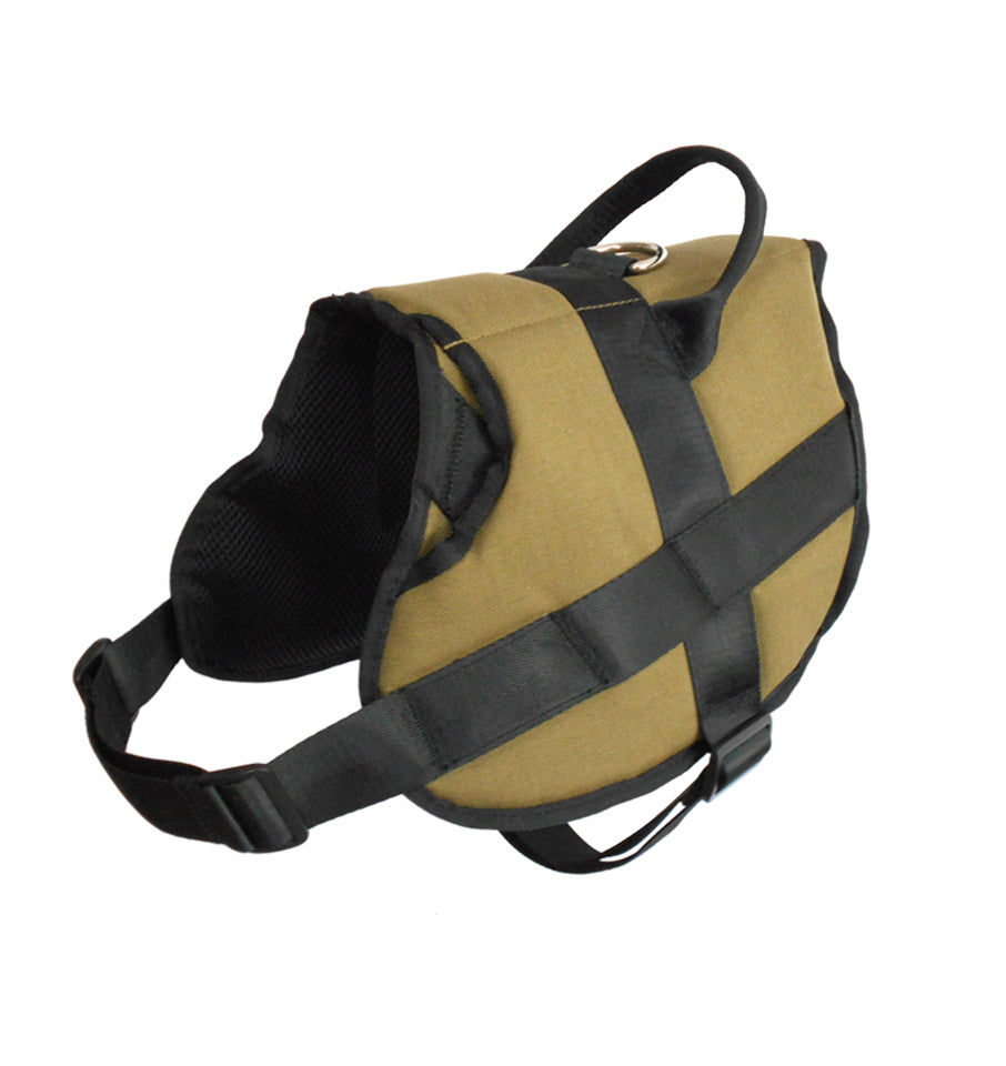 1000D Cordura Nylon Dog Vest Harness With Car Safety Seat Belts For Dog Girth 32"-45"