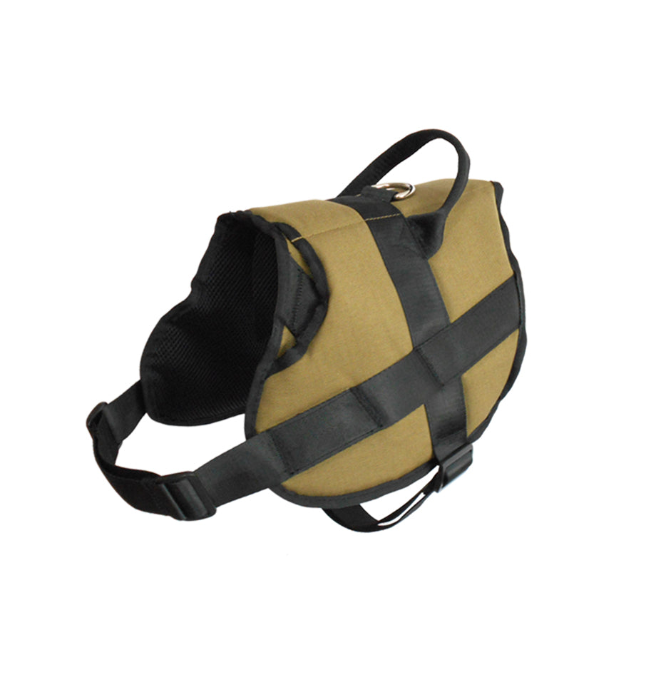 1000D Cordura Nylon Dog Vest Harness With Car Safety Seat Belts For Dog Girth 23"-32"
