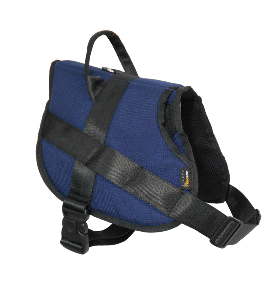 1000D Cordura Nylon Dog Vest Harness With Car Safety Seat Belts For Dog Girth 32"-45"