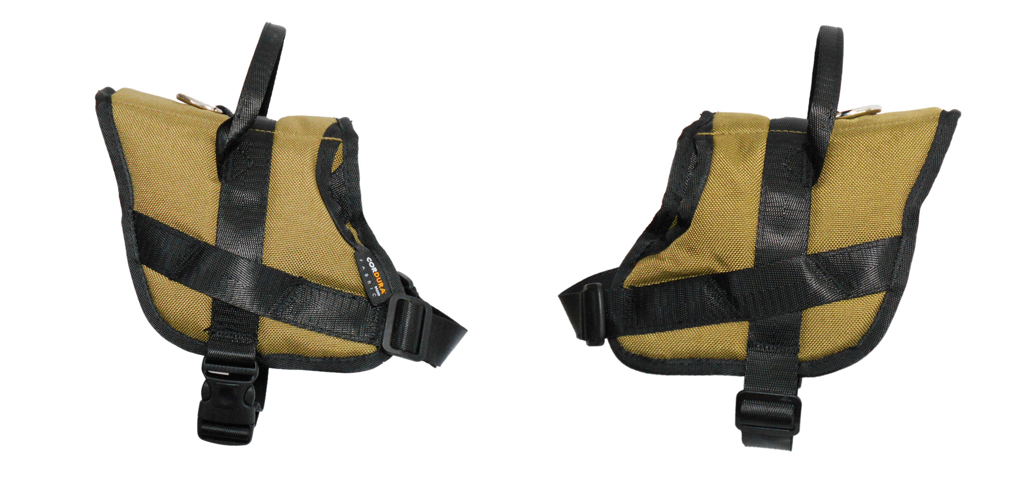 1000D Cordura Nylon Dog Vest Harness With Car Safety Seat Belts For Dog Girth 19"-25"