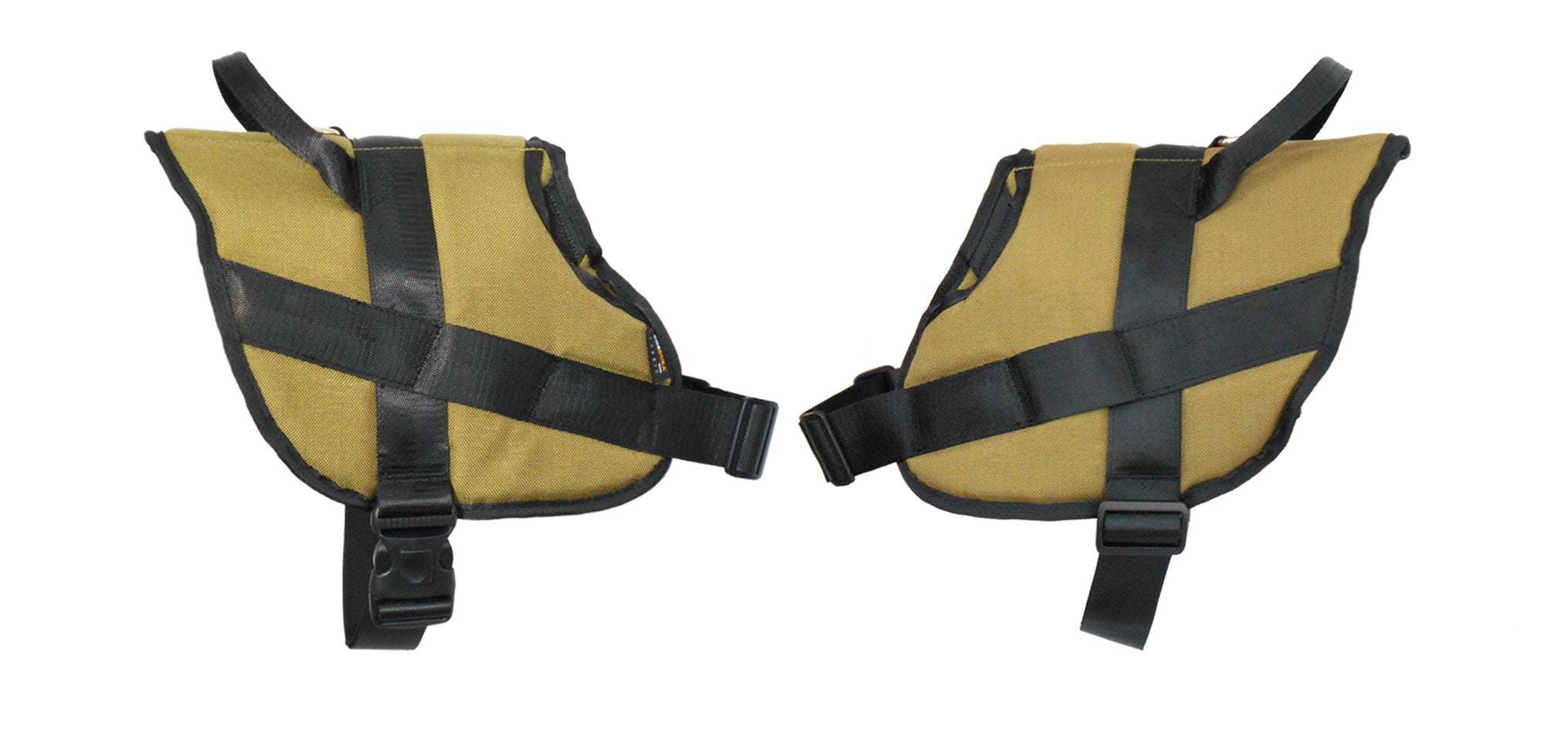 1000D Cordura Nylon Dog Vest Harness With Car Safety Seat Belts For Dog Girth 23"-32"