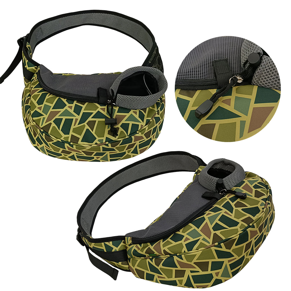 Dog Cat Carrier Mesh Outdoor Shoulder Bag - Small Size (Ideal for dog/cat below 3kg/6.5lbs)