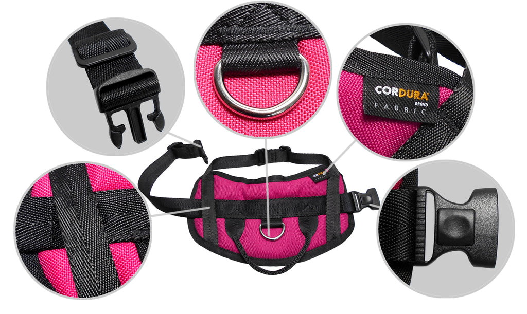 1000D Nylon Dog Vest Harness for girth 13"-18"