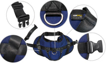 1000D Cordura Nylon Dog Vest Harness With Car Safety Seat Belts For Dog Girth 15" -21"