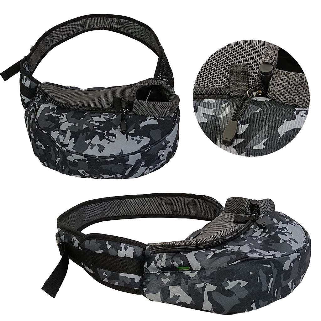 Dog Cat Carrier Mesh Outdoor Shoulder Bag - Small Size (Ideal for dog/cat below 3kg/6.5lbs)