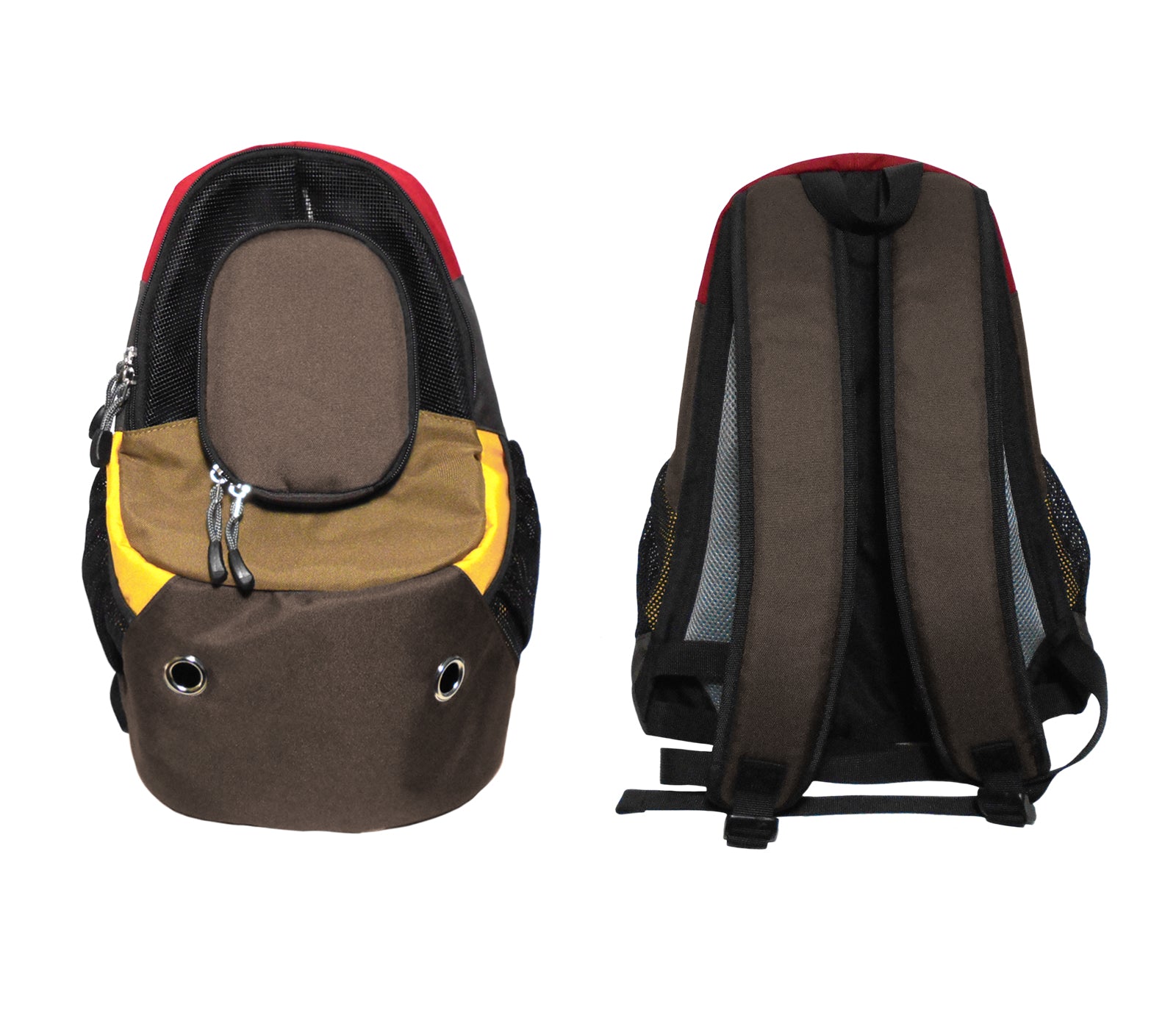 Dog Cat Carrier Mesh Outdoor Backpack - Medium Size (Ideal for dog/cat below 5.5kg/12lbs)