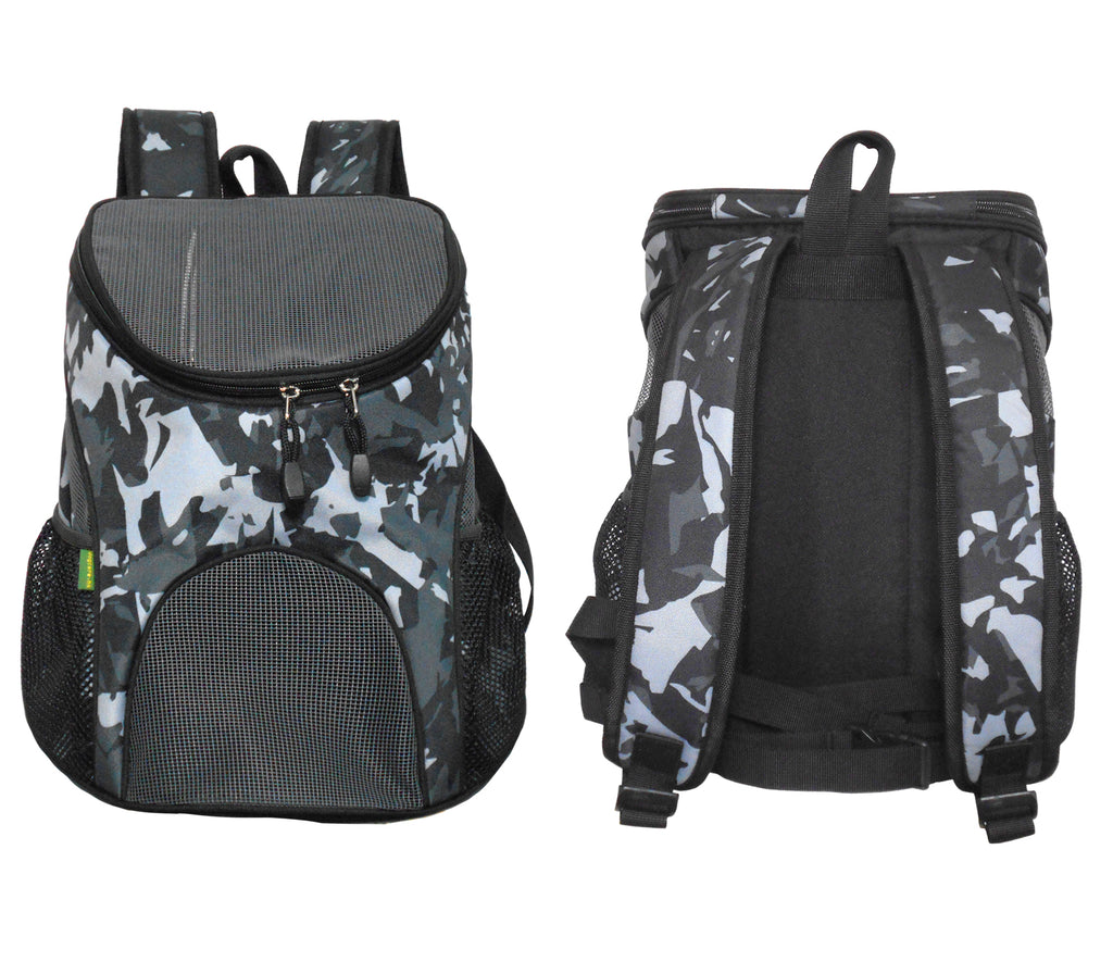Dog Cat Carrier Mesh Outdoor Basket Backpack - Large Size (Ideal for dog/cat below 7.5kg/16.5lbs)